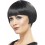 20s Flapper Bob Wig, Black