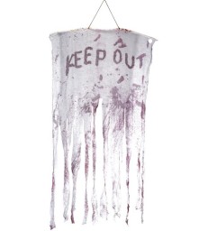 Keep Out Bloody Hanging Decoration