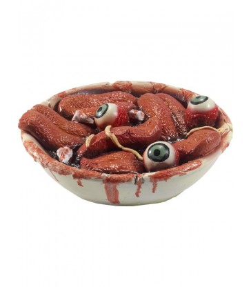 Latex Gory Gourmet Tongue Bowl Prop