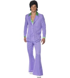 Lavender 1970s Suit Costume