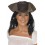 Leather Look Pirate Hat, Brown