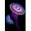Light Up Double Ended Spinner, Silver