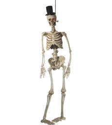 Light Up Latex Hanging Skeleton Groom Decoration