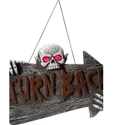 Light Up Turn Back Hanging Sign