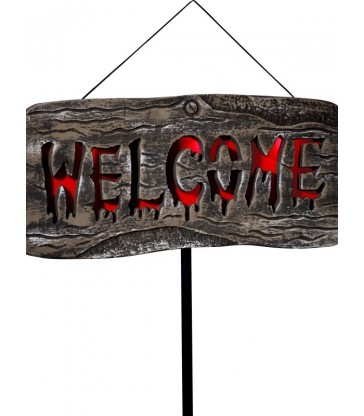 Light Up Welcome Outdoor Sign