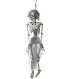 Animated Hanging Bride Skeleton Decoration