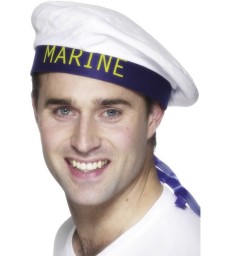 Marine Sailors Hat, White