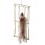 Animated Hanging Caged Skeleton Decoration, White