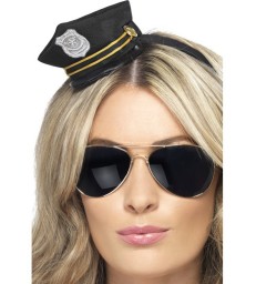 Mini Cop Hat, Black