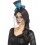 Mini Gothic Top Hat on Headband, Blue