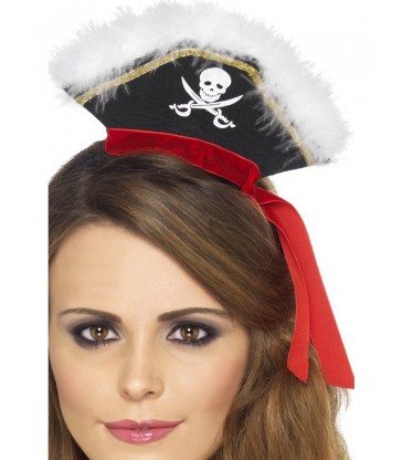 Mock Pirate Hat on Headband
