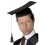 Mortar Felt Board Hat, Black