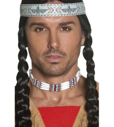 Native American Inspired Choker, White