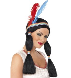 Native American Inspired Princess Wig, Black