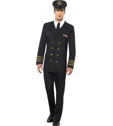 Navy Officer Costume, Black