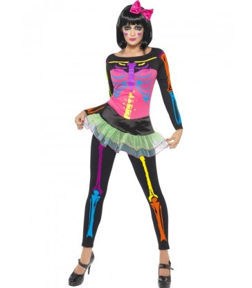 Neon Skeleton Costume