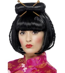 Oriental Lady Wig, Black