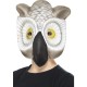 Owl Mask, Grey & White