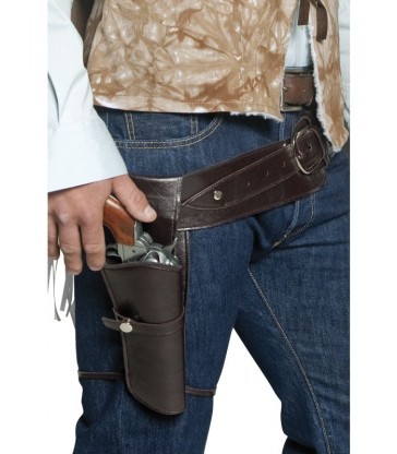 Authentic Western Wandering Gunman Belt & Holster