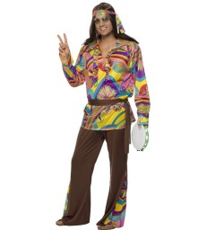 Psychedelic Hippie Man Costume