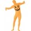 Pumpkin Second Skin Costume, Orange