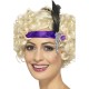 Purple Satin Charleston Headband