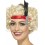 Red Satin Charleston Headband, Red