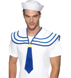 Sailor Neck Tie, White