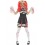 Satanic Cheerleader Costume, Black