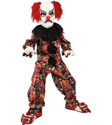 Scary Clown Costume, Red