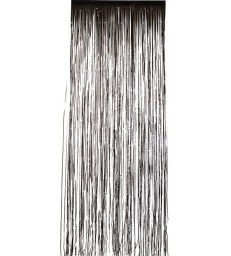 Shimmer Curtain, Metallic Black