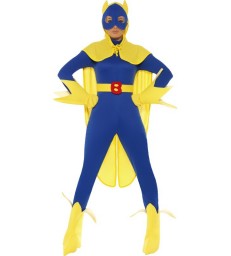 Bananaman Female Costume, Blue