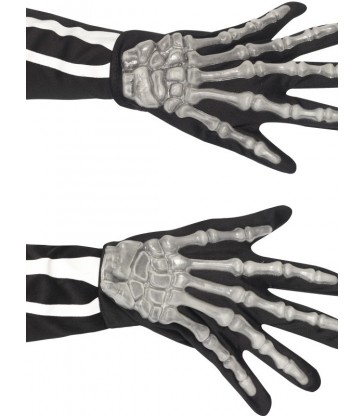 Skeleton Gloves, Adult