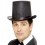 Stovepipe Topper Hat, Black