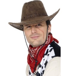 Suede Look Cowboy Hat