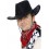 Suede Look Cowboy Hat, Black