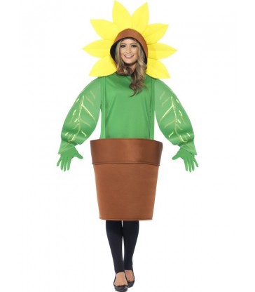 Sunflower Costume, with Top with Attached Hood