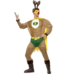 Super Reindeer Costume & Antlers