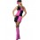 Swinging 60s Costume, Pink & Black