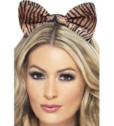 Tiger Bow on Headband, Tiger Print