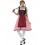 Bavarian Tavern Maid Costume, Red & Black