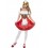 Bavarian Wench Costume, White & Red