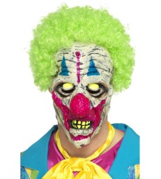 UV Black Light Clown Mask, Multi-Coloured