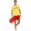 Baywatch Men's Beach Costume, Yellow
