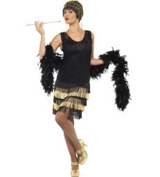 1920s Fringed Flapper Costume2