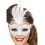 Venetian Glitter Eyemask, Silver