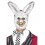 White Rabbit Mask, White