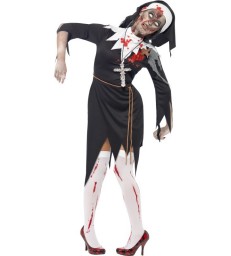 Zombie Bloody Sister Mary Costume, Black