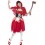 Zombie Hooded Beauty Costume, Red