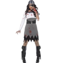 Zombie Pirate Lady Costume